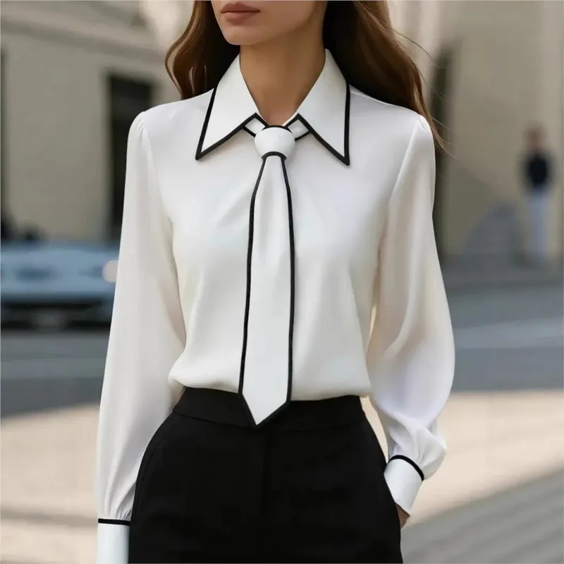 Female Formal Wear - Blus Wanita Kemeja Fashion Formal Dasi