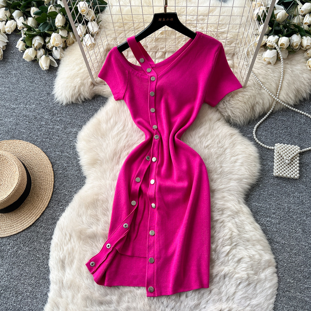 Wrap Dress Work - Gaun Wanita Panjang Sedang Seksi Vestidos