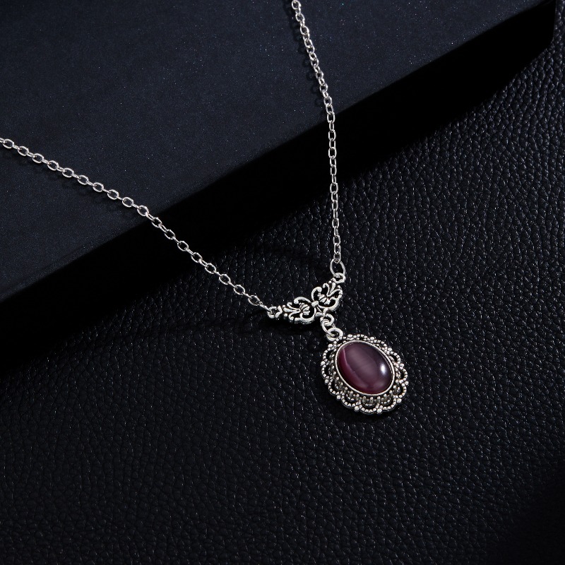 Women'S Formal Day Wear - Kalung liontin oval mewah yang indah