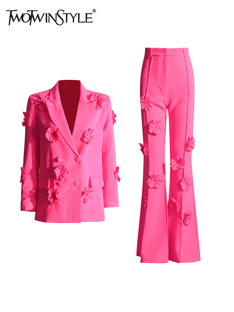 Female Formal Wear - TWOTWINSTYLE Set pakaian applique wanita, setelan