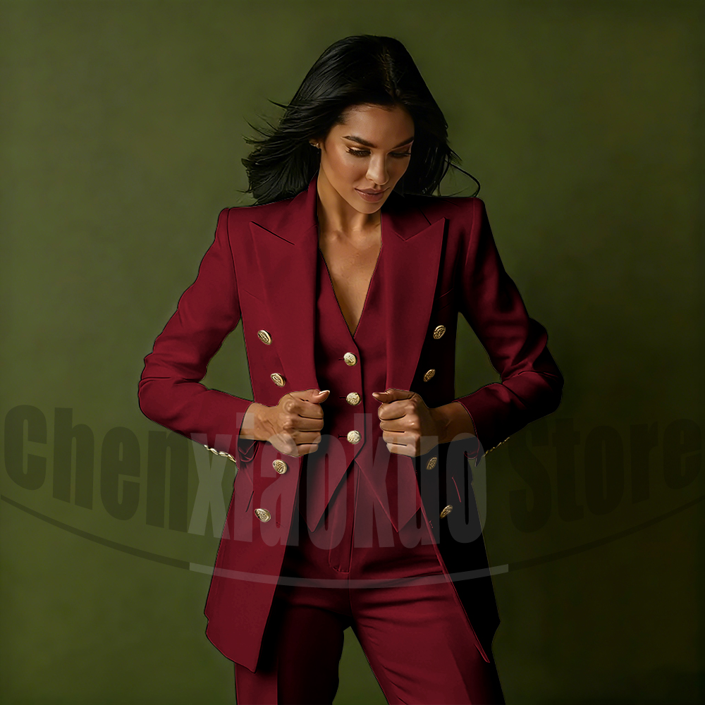 Setelan Jas Wanita Tiga Potong - Women'S Office Formal Wear For Ladies ulasan dan harga