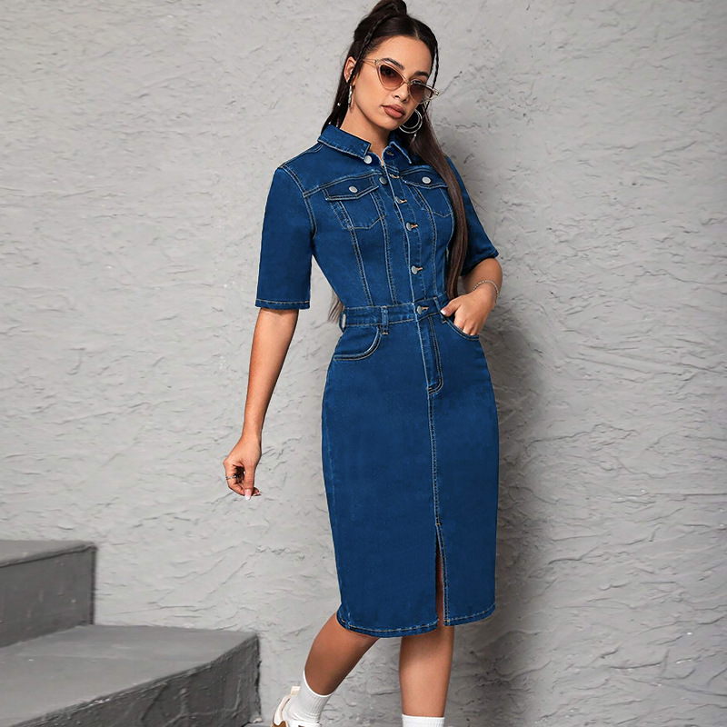 Gaun Panjang Wanita Kerah Turu - Wrap Dress Work ulasan dan harga