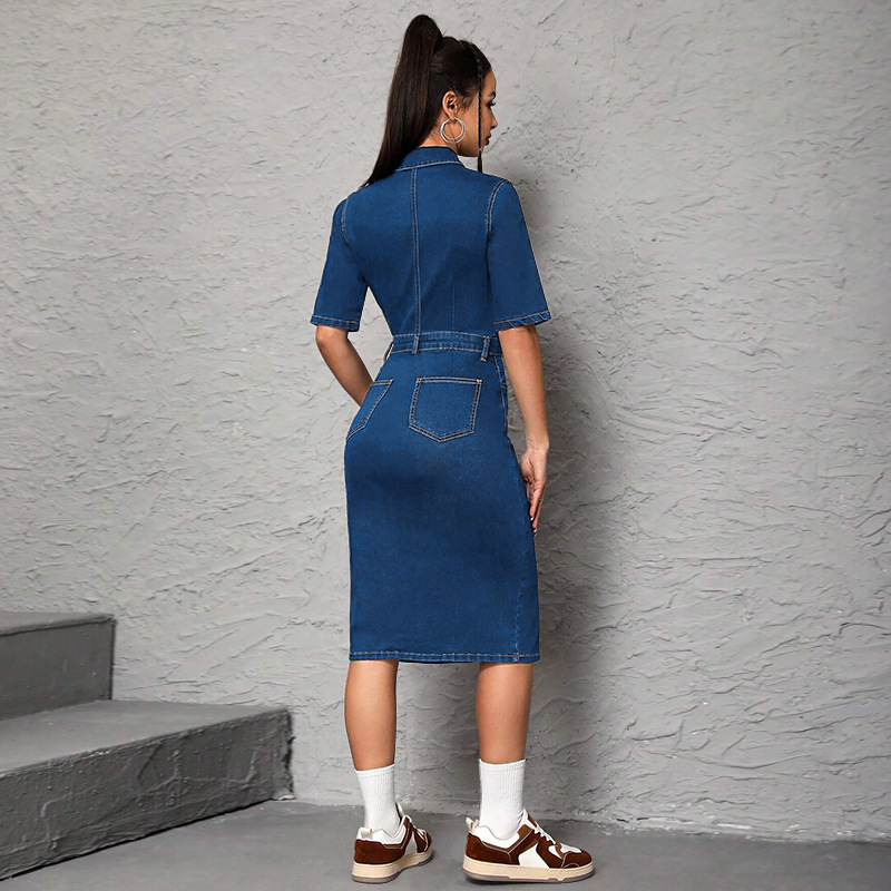 Gaun Panjang Wanita Kerah Turu - Wrap Dress Work ulasan dan harga