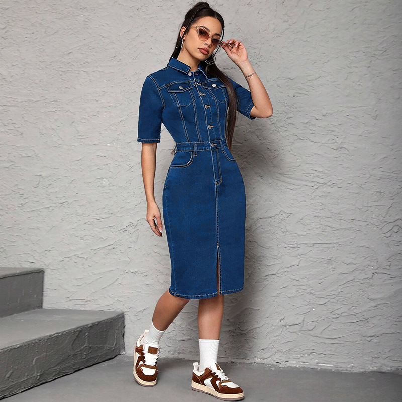 Gaun Panjang Wanita Kerah Turu - Wrap Dress Work ulasan dan harga