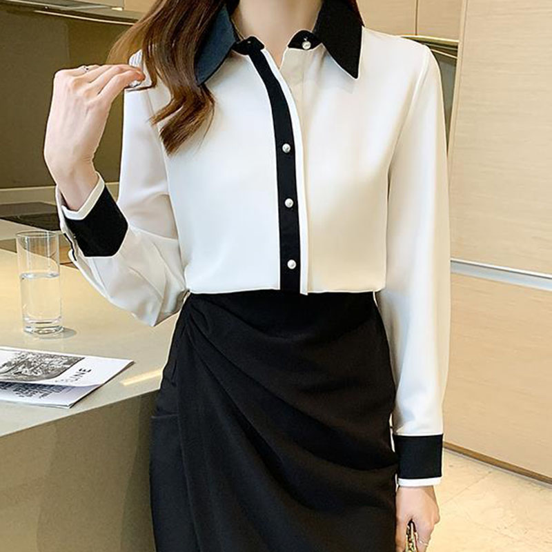 Kemeja Chiffon Putih untuk Wan - Female Formal Wear ulasan dan harga
