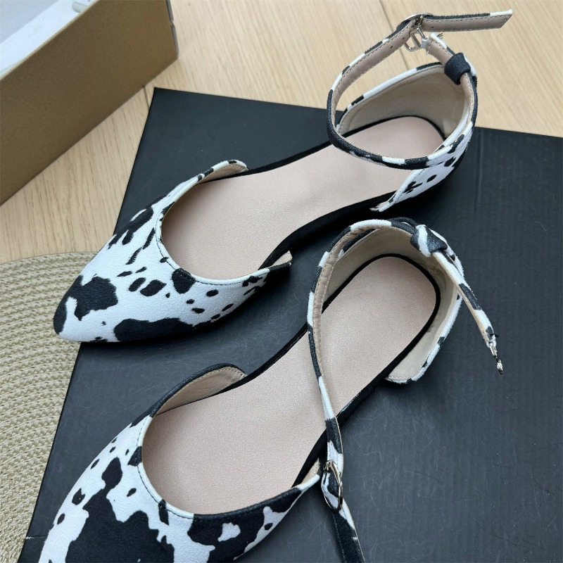 Sepatu Flat Wanita Motif Kulit - Wrap Dress Work ulasan dan harga