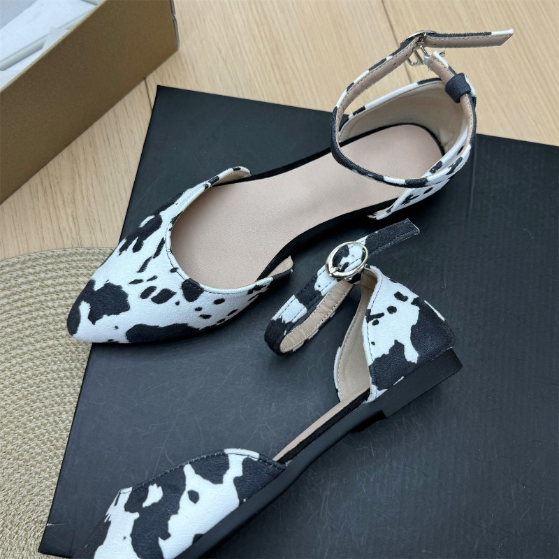 Sepatu Flat Wanita Motif Kulit - Wrap Dress Work ulasan dan harga