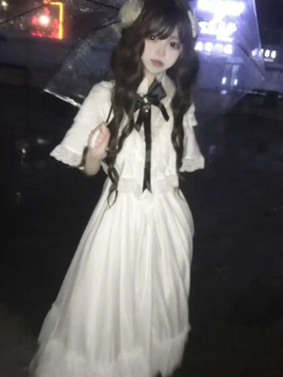 Gaun Maxi Putih Bergaya Jepang - Women Formal Wear Outfits ulasan dan harga
