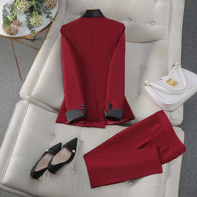 Setelan Celana Wanita Merah Hi - Women'S Formal Day Wear ulasan dan harga