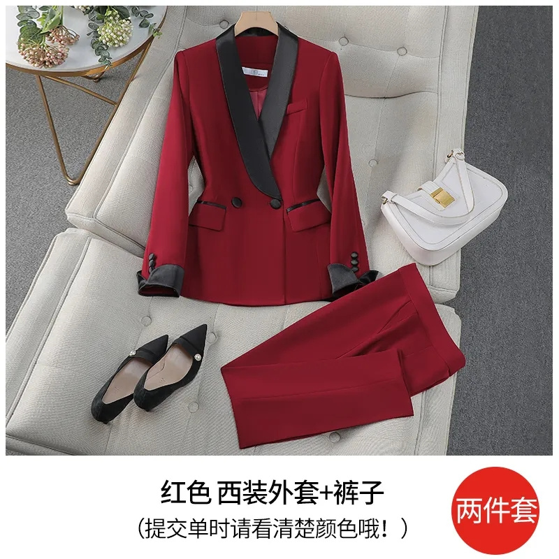 Setelan Celana Wanita Merah Hi - Women'S Formal Day Wear ulasan dan harga