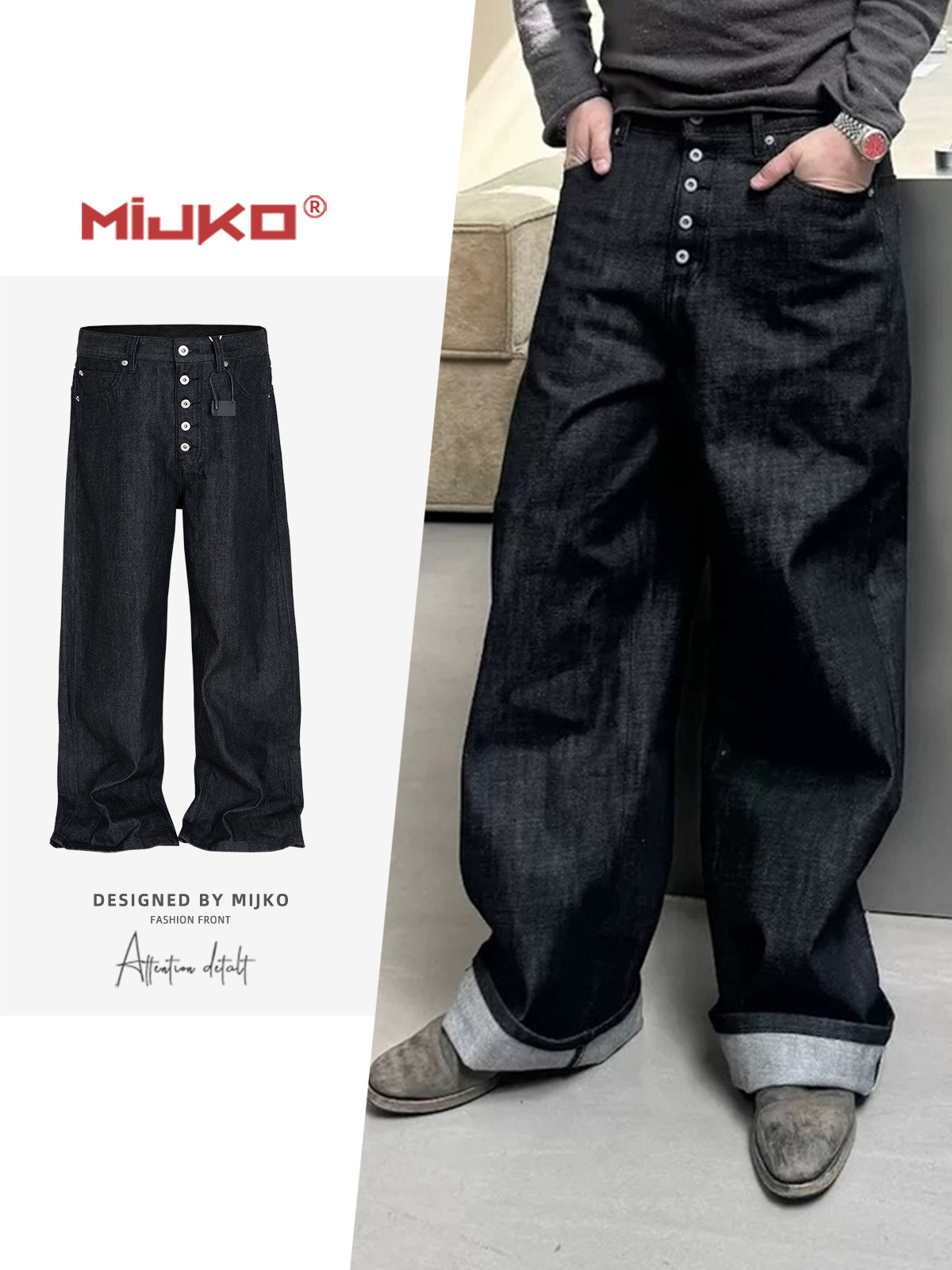 MIJKO High Street Cleanfit Jea - Levis Jeans 501 ulasan dan harga
