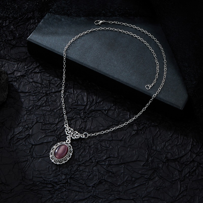 Kalung liontin oval mewah yang - Women'S Formal Day Wear ulasan dan harga