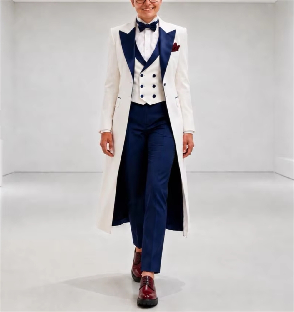 Jas Wanita Biru Navy Putih, Se - Women Formal Wear Outfits ulasan dan harga